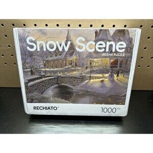 Rechiato Snow Scene 1000 Piece Puzzle New Sealed No 6637